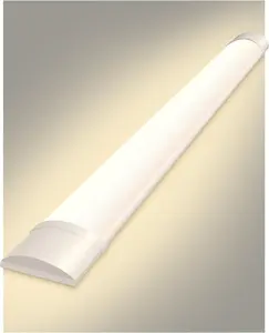 2ft LED Shop Fixture, 20W Tube, 2400lm, 4000K Neutral White, 60cm 23.6inch Garage Closet Ceiling Light for Office Home Basement, No Plug, No Ground Wire