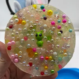 4 in Reusable up to 30 x "We are here" Picky Pad with Colorful Beads and Green Alien Figure