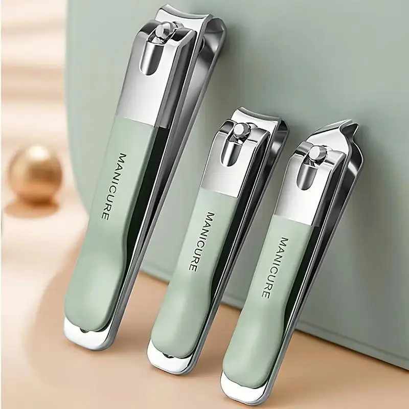 Gradient Nail Clippers Rotating Set, Large & Small Angled Nippers, Home Manicure Pedicure Tool Kit, Essential Beauty Tools