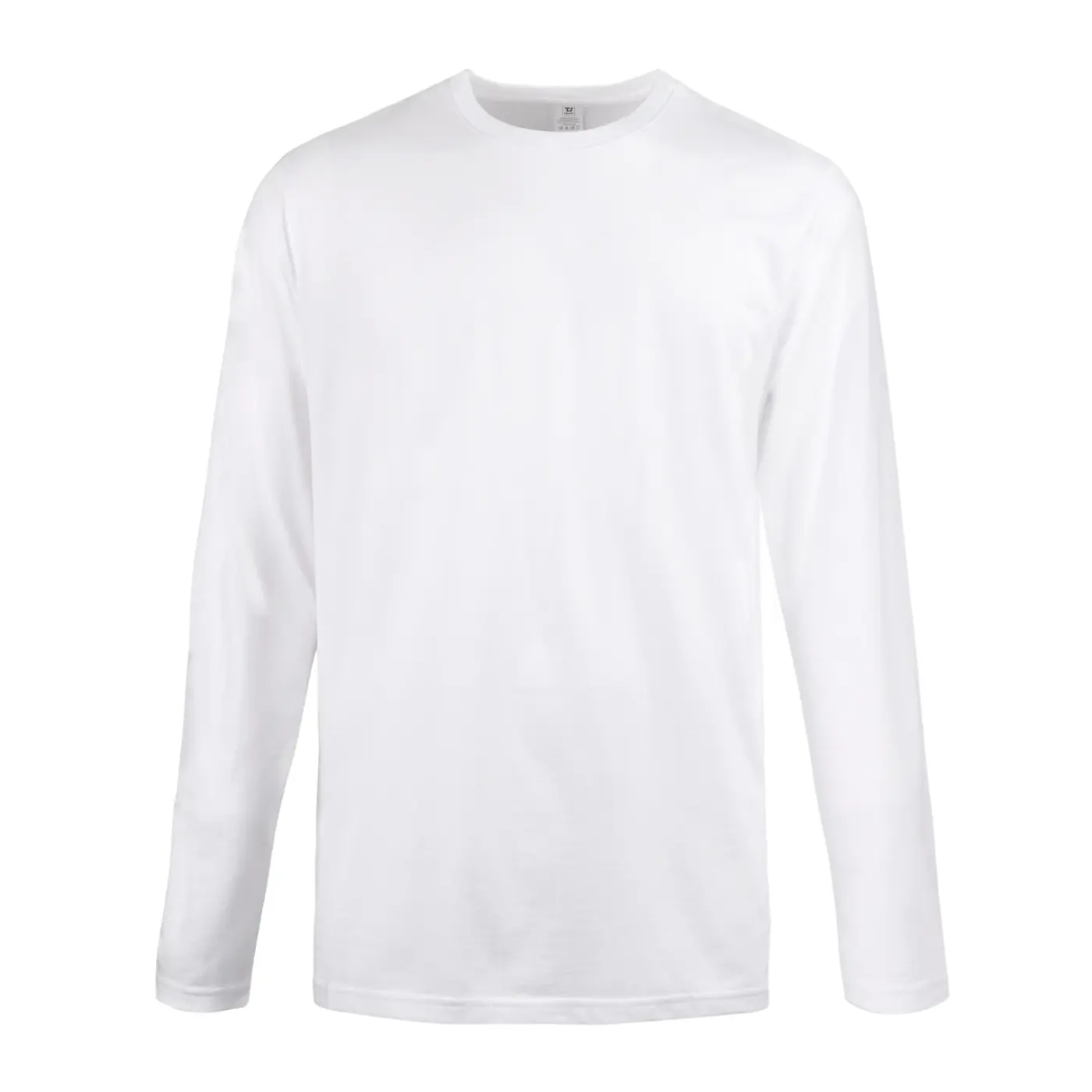 Men's 100% Cotton T-Shirt Long Sleeve Crew Neck Classic Fit Plain Tee Regular Big & Tall S-3XL Workout Breathable Casual Activewear Menswear Solid