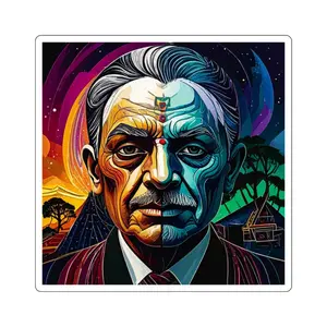 Mystic Cosmic Warrior sticker - Magical Decor for Laptops, Water Bottles, Journals, Gifts, Fantasy Lovers