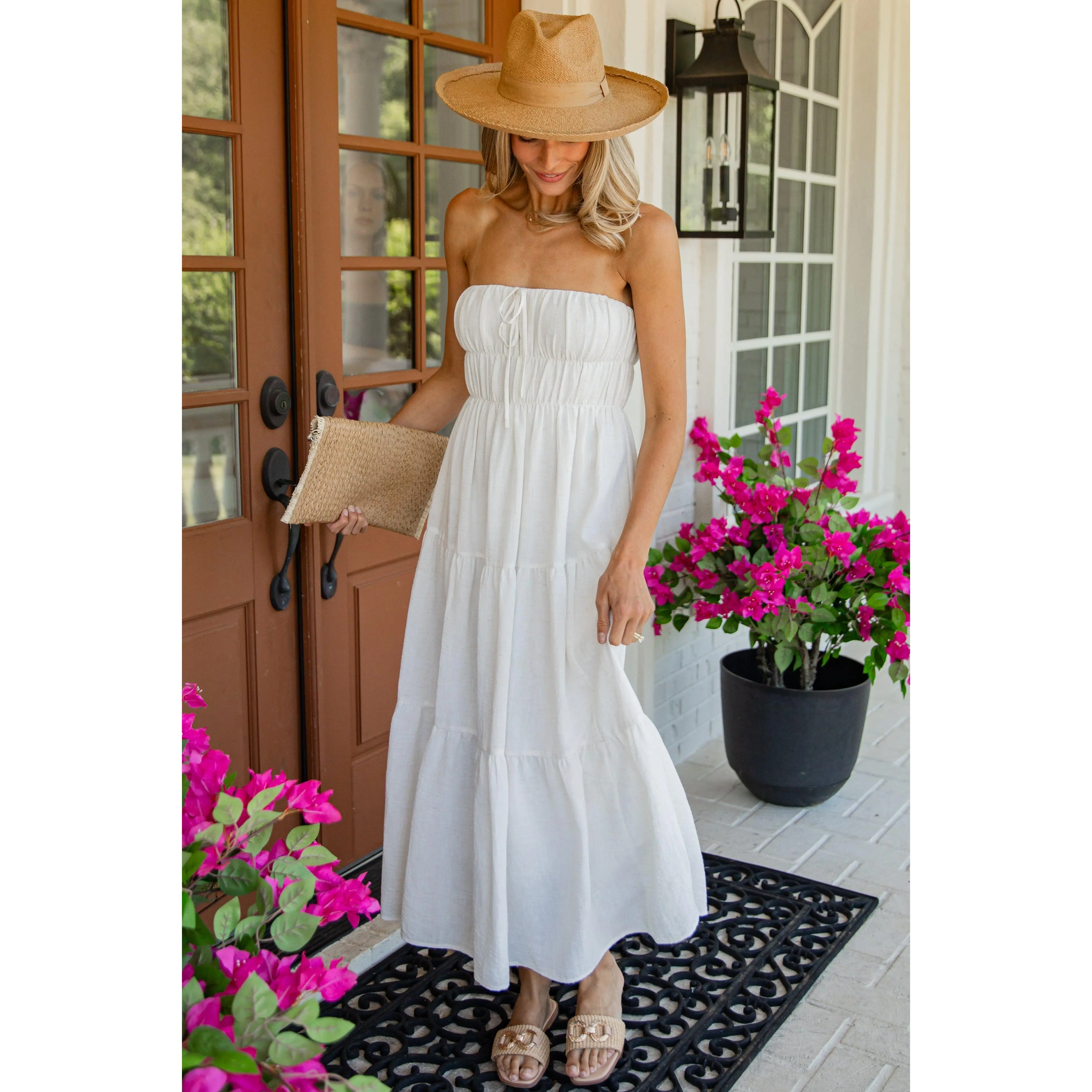 Dreaming of You White Strapless Maxi Dress Dreaming of You White Strapless Maxi Dress