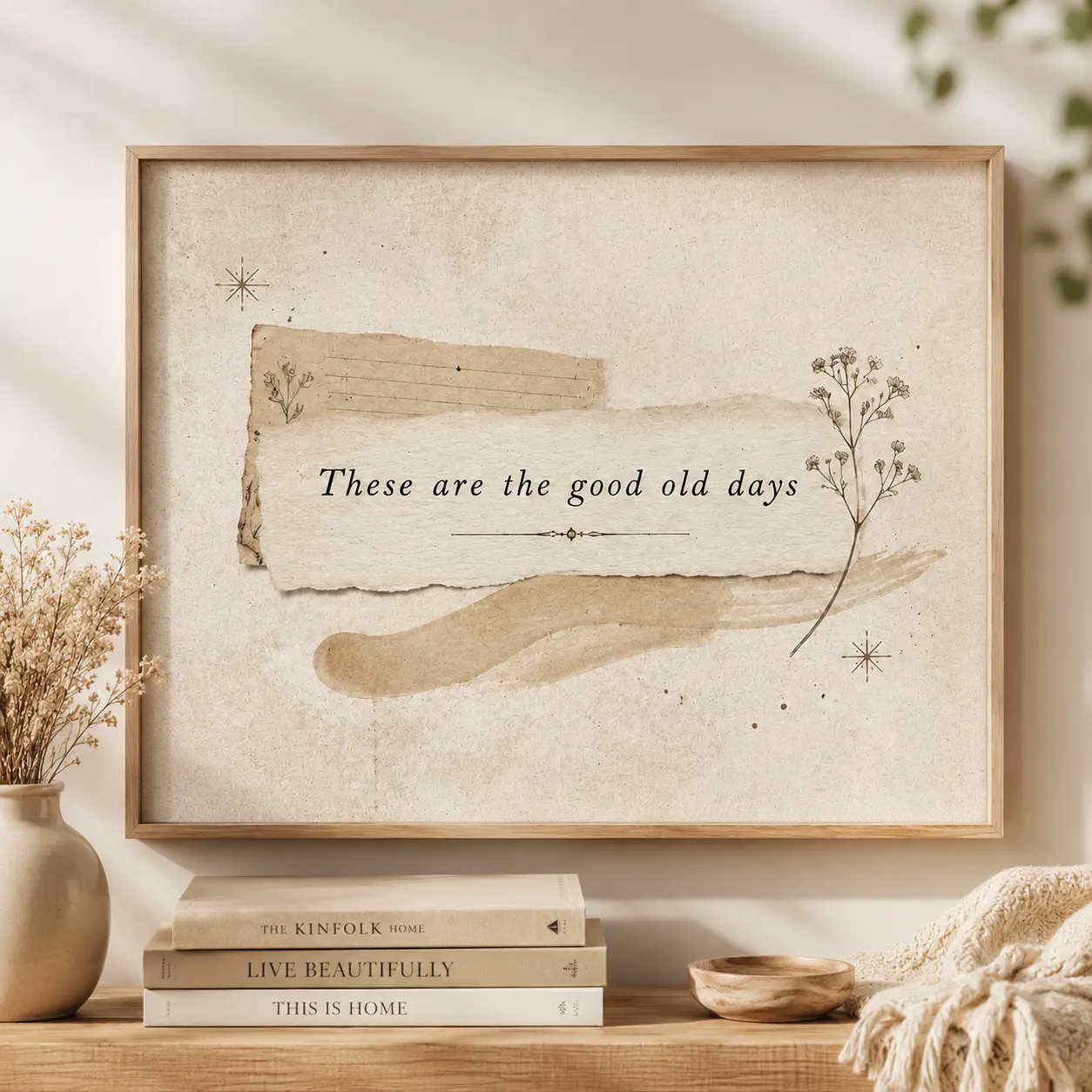 These Are the Good Old Days Poster, Vintage Quote Wall Art, Neutral Cottagecore Print, Minimalist Inspirational Home DecorThese Are the Good Old Days Poster, Vintage Quote Wall Art, Neutral Cottagecore Print, Minimalist Inspirational Home Decor