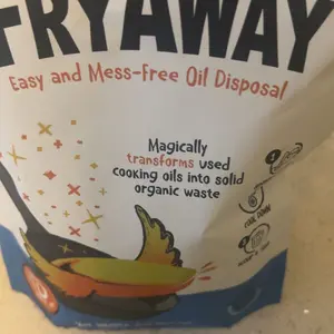 FryAway Super Fry x 2 - Cooking Oil Solidifier, As Seen on Shark Tank, Solidifies 24 Cups of Oil, Plant-Based Powder, Mess-Free Cleanup, Easy to Use, Made in the USA, Kosher