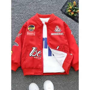 Color Block Baseball Jacket for Kids - Boys Children's Clothing