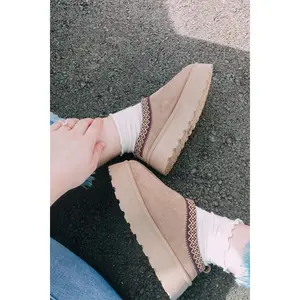 Sandstone Platform Slippers