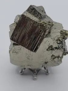 Peruvian Pyrite Cube - Unique Cube-Shaped Object H1-1/4"X W1-1/8"X 3/4"D - $25 Attribute - No Additional Details Provided