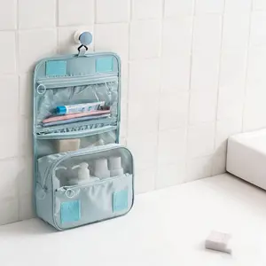 New Waterproof Travel Large Capacity Storage Bag, Multifunctional Toiletry Bag, Portable Carry-On Handbag for Men & Women, Hook Hanging Washroom Makeup Bag Three-In-One