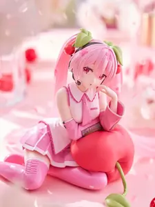 Hatsune Miku Sakura Miku Figure Collection | 2025 Noodle Stopper, Desktop Cute Cherry Cushion Ver. & Character Vocal Series 01 Statue | FuRyu & Taito