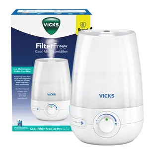 Vicks 1 gal 400 sq ft Ultrasonic Cool Mist Humidifier, White