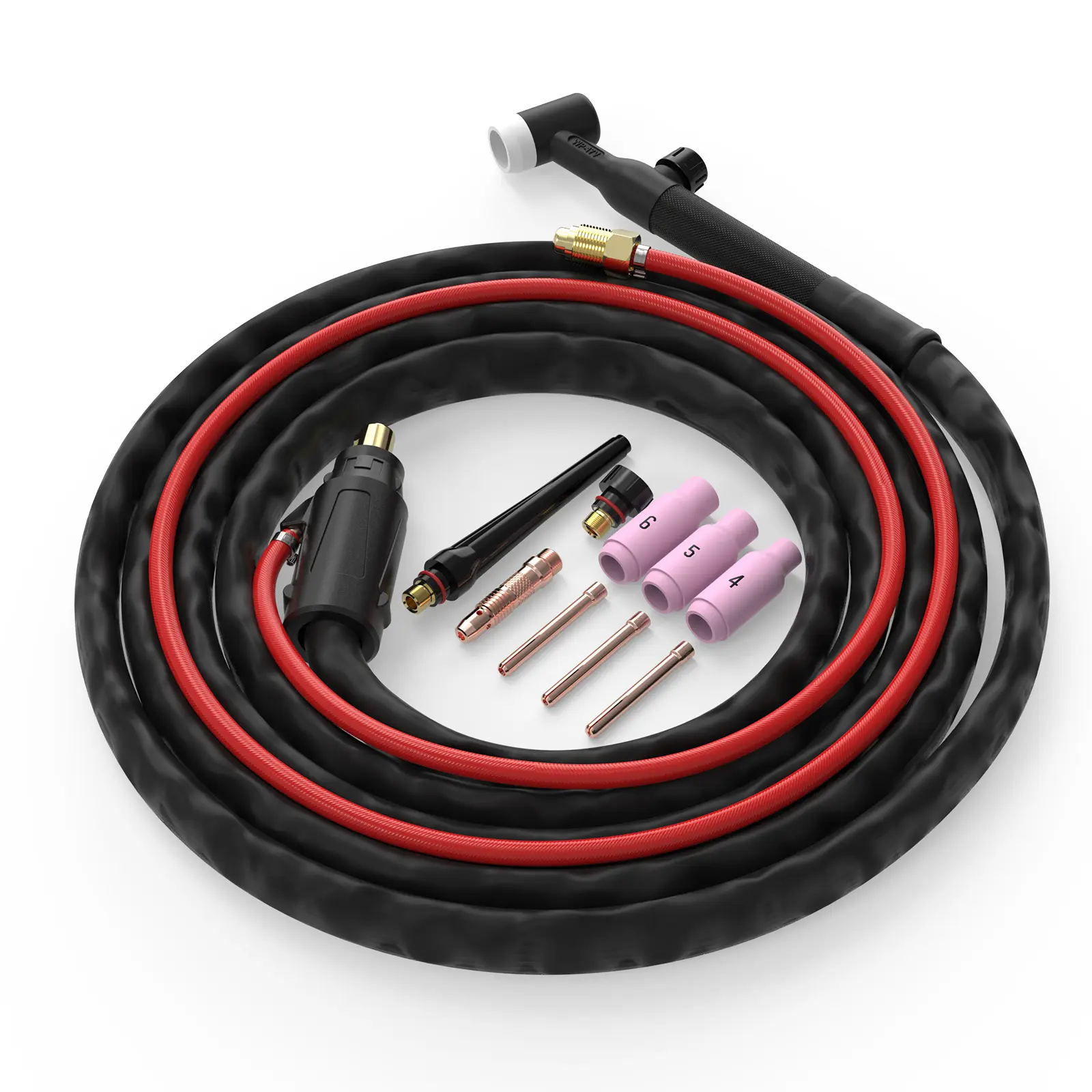 TOOLIOM 150A Lift TIG Torch, 13ft Air-Cooled Argon Welding Gun, 35-50mm² Dinse Connector, Compatible with TOOLIOM TL-195S PRO, MIG-200 PRO, MIG-250 PRO Welder