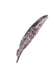 Rose Gold Metal Feather