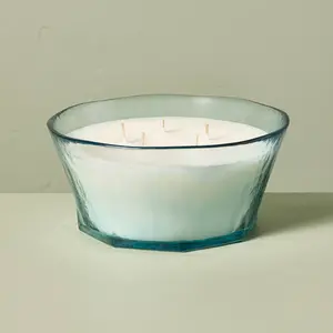 5-Wick Textured Glass Sun and Citron Jar Candle 32oz Blue - Hearth & Hand with Magnolia