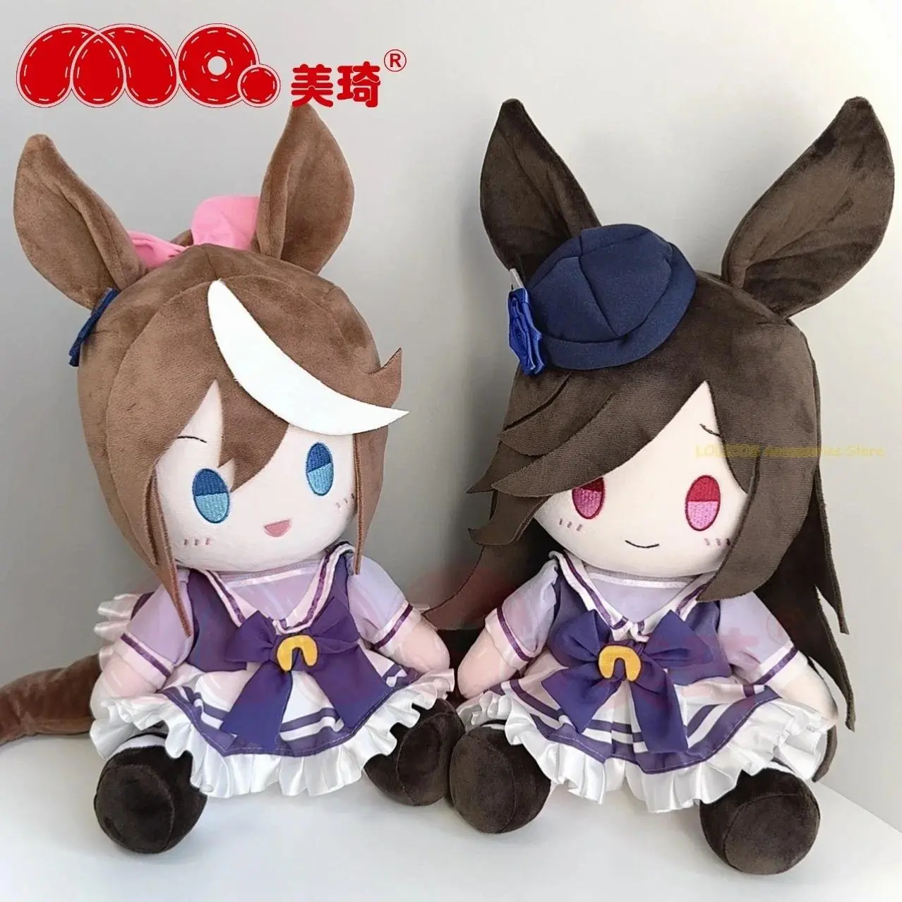 Stuffed 30cm Pretty Derby Oguri Cap Tokai Teio Rice Shower Symboli Rudolf Sitting Posture Set Plush Cotton Doll as Birthday Gift