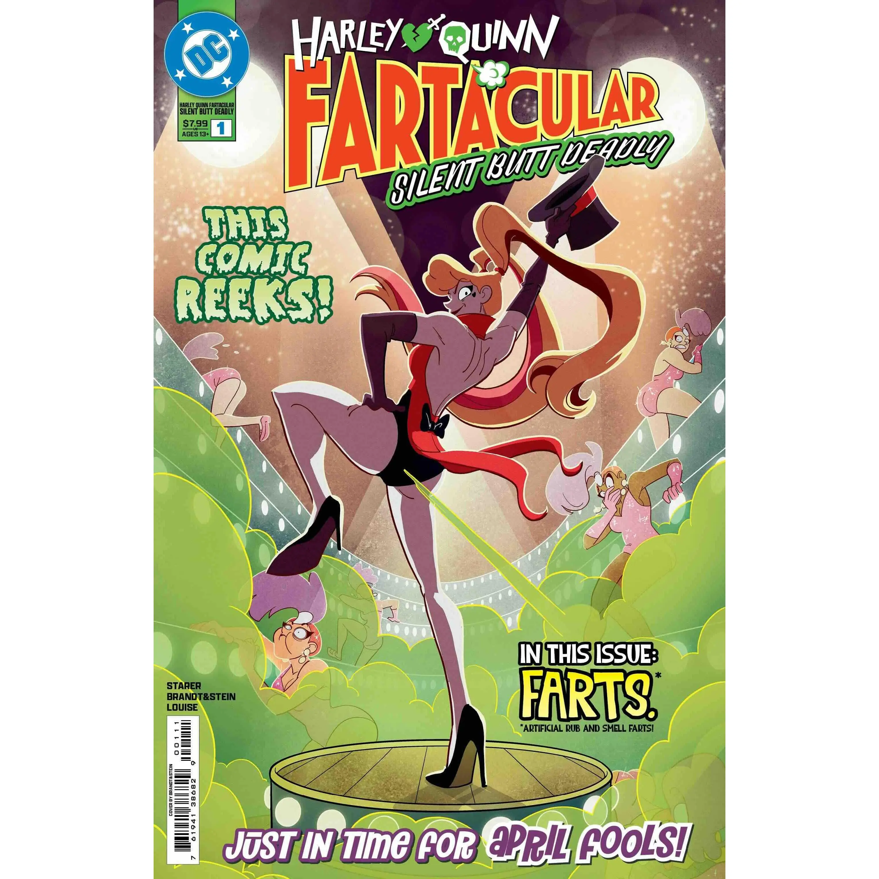 Harley Quinn Fartacular Silent Butt Deadly #1 (One Shot) Cover A Ted Brandt & Ro Stein