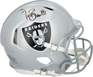 Tim Brown Oakland Raiders Autographed Riddell Speed Authentic Helmet - Fanatics Authentic Certified