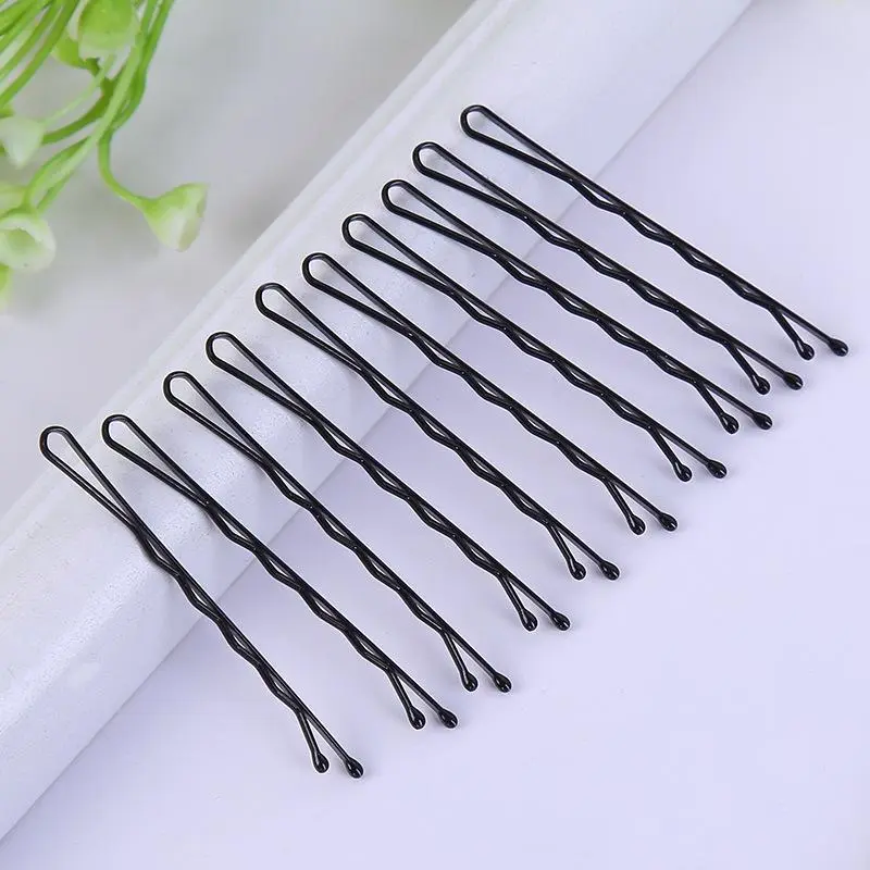 10 PCS Bobby Pins Black,Pain-Free Bobby Pins for All Hair Types,Hair Pins for Women Girls,Hairpins for Buns(Black)