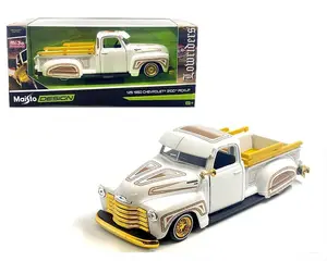 Maisto 1:24 1950 Chevrolet 3100 Pickup Truck Lowrider White Diecast Model Car