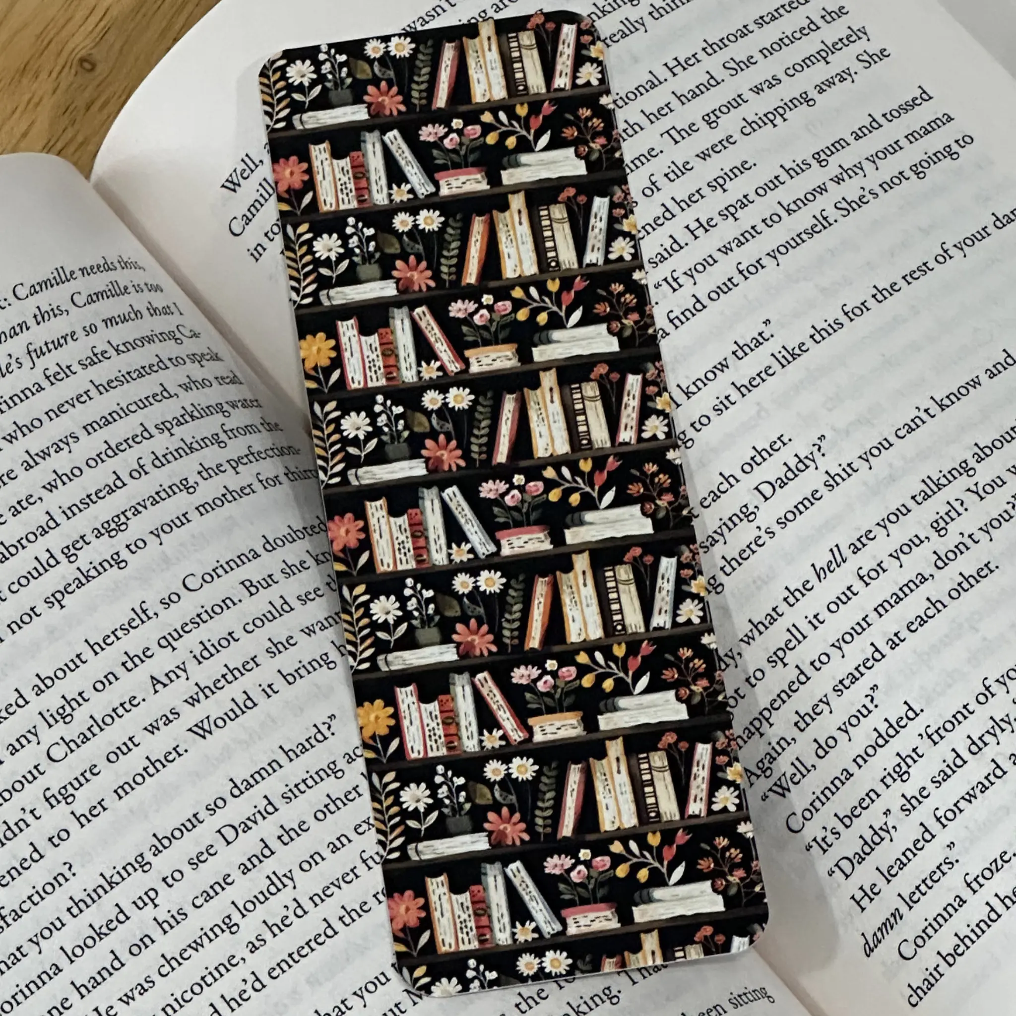 Bookshelf bookmark