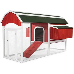 Prevue Pet Products PP- Barn Chicken Coop, Barnyard Red - Large