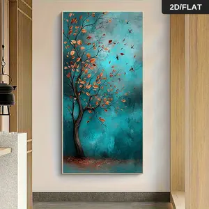 1Pcs Nordic Style Abstract Tree Canvas Wall Art Modern Minimalist Living Room Unframed Home Decorative Painting Wall Art