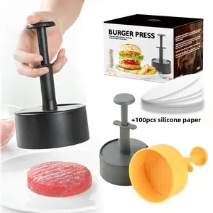 ABS plastic round press-type hamburger meat press, household meat pie press