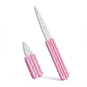 2 Pcs Fidget Toy, Colorful and Novel Shape,Sturdy and Durable, Perfect Stress Relief Toy ,Carrot Butterfly, 1 Big 1 Small pink