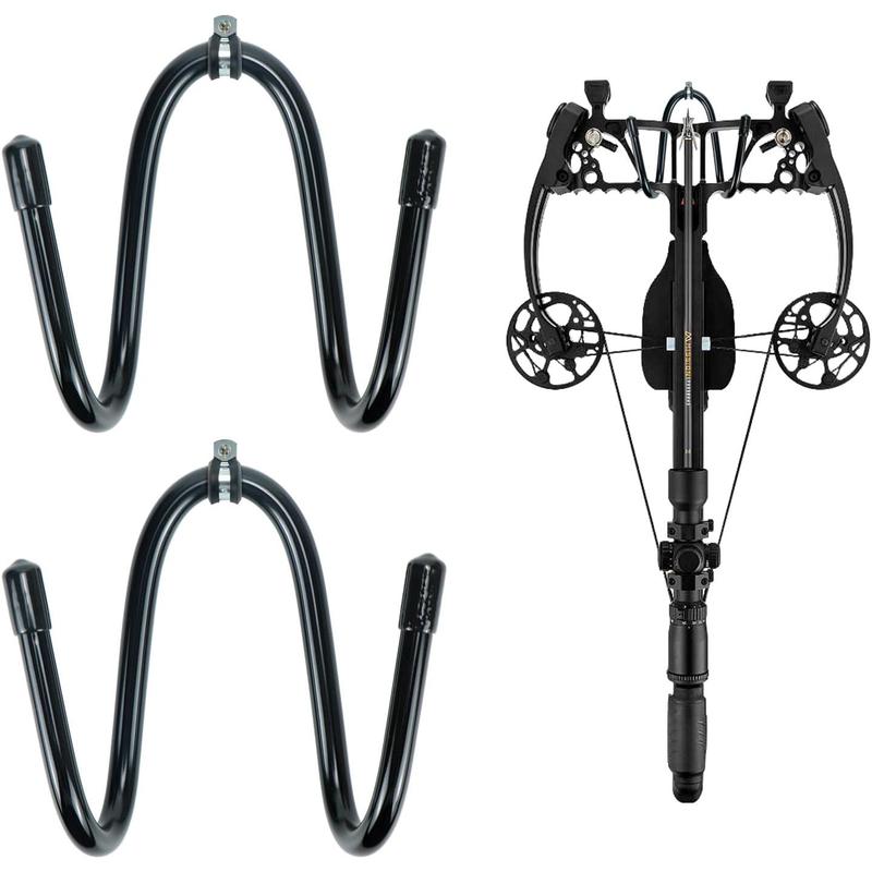 Pack of 2 Bow Hanger Wall Mount Adjustable Bows Holder Storage Wall Rack to Display Your Bow (2)
