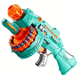 Babywendy [kids toys] TONAPEETO Automatic Electric Foam Blaster Toy Gun with 40 Foam Bullets - Automatic Shooting Nerf Gun Suitable for Kids & Teens, Outdoor Birthday & Christmas Gift (Low-Voltage)