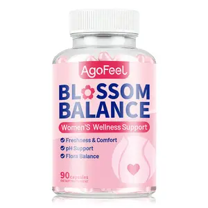 AgoFeel Blossom Balance Women’s Daily Supplement | Feminine Freshness & Comfort, pH & Flora Balance | Kacip Fatimah, Slippery Elm, Cranberry & 10-Billion CFU Probiotics| 30-Day Supply