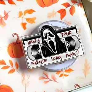 Scary Movies Phone Grip Magsafe, Creepy Face Phone Stand, Spooky Mouth Horror Pop Socket, Cute Creepy Griptok, Creepy Gift for Teens and Horror Fans
