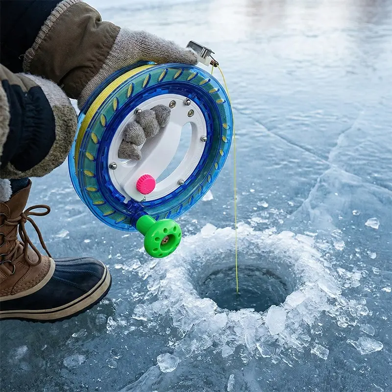 Handheld Ice Fishing Reel, 400m Strong Fish Line, Self-Locking Bearing System, Smooth 5 Axis, Anti-Freeze, Right Hand Cup, Winter Ice Fishing, Ice Fishing Tackle, Ice Fishing Gear, Ice Fishing Accessories - TikTok Handheld Ice Fishing Reel, 400m Strong Fish Line, Self-Locking Bearing System, Smooth 5 Axis, Anti-Freeze, Right Hand Cup, Winter Ice Fishing, Ice Fishing Tackle, Ice Fishing Gear, Ice Fishing Accessories - TikTok