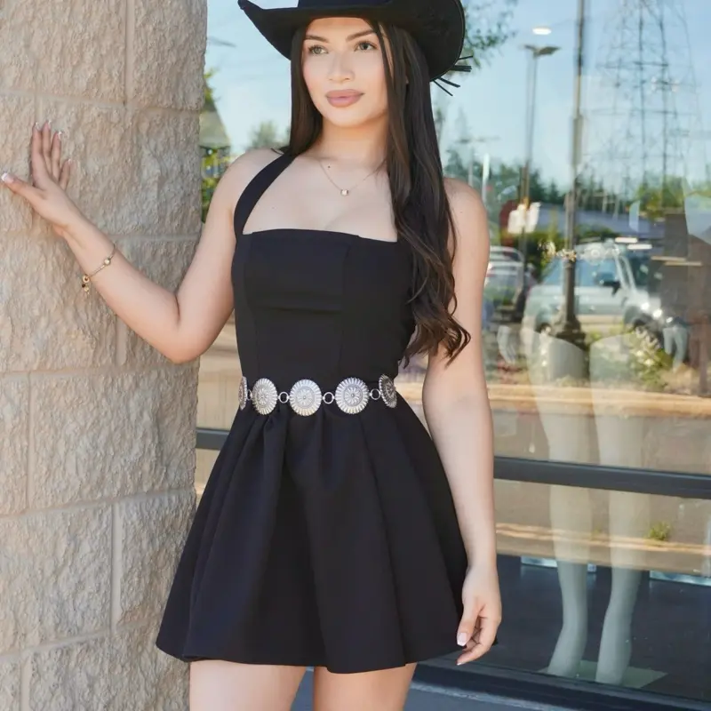 Women's Casual Halter Sleeveless Dress