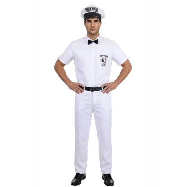 Men's Classic 1950s Milkman Costume