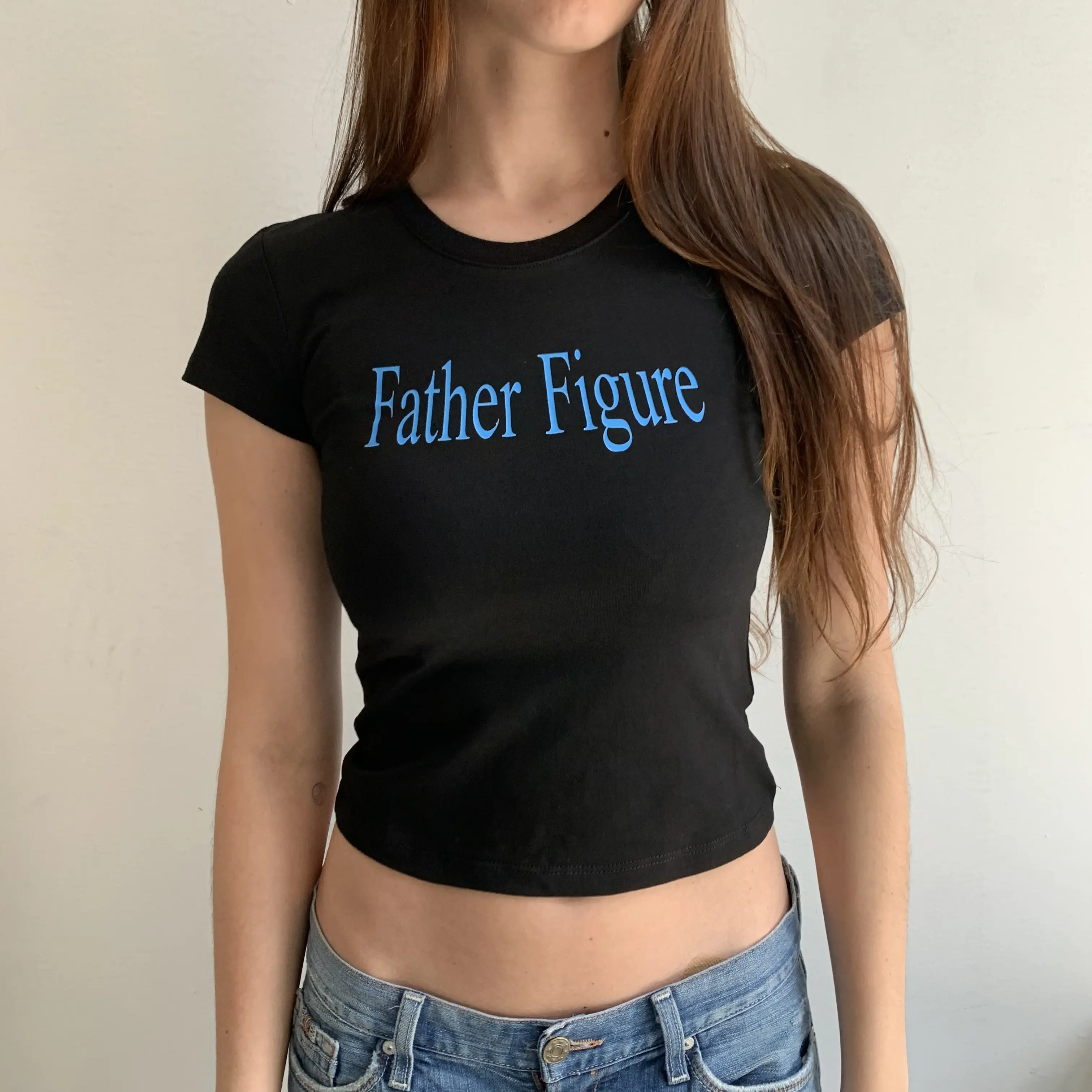 FATHER FIGURE | Womens Baby Tee Top