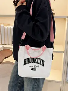 Cheshire Cat Print Tote Bag, Fashion Shoulder Bag, Multi-Functional Handbag, Large Capacity Travel Bag, Shopping Bag, Makeup Bag, Perfect Gift