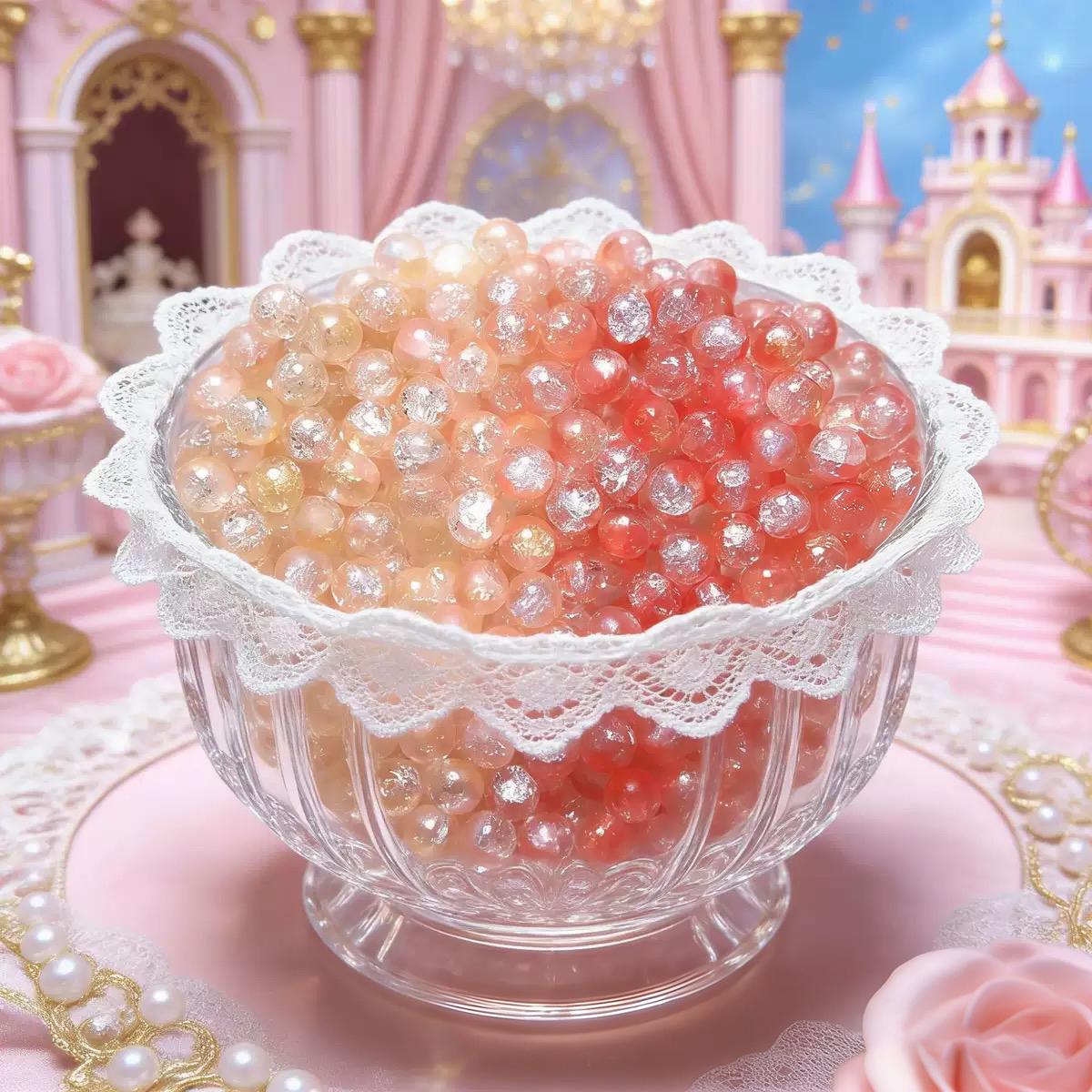 Ice Crackle Glass UV Beads & Macaron Glass UV Beads Glass Meterial