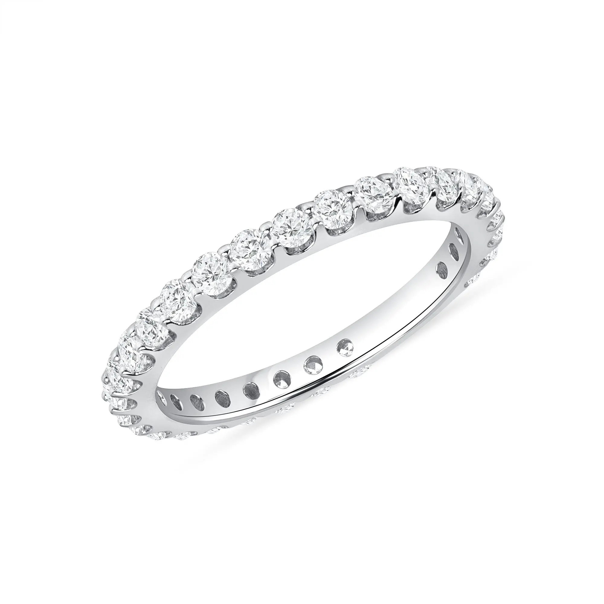 0.80 ctw. Round Cut 4-Prong Diamond Ring in 14K Gold