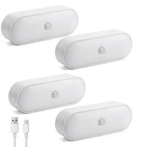 Magnetic Motion Lamp, 5.51x1.69 Inches Indoor Sensor Nightlight - Smart Portable Led Light, Compact Sturdy Design, Auto on Function, Excellent Room Lighting for Kitchen Staircase Use