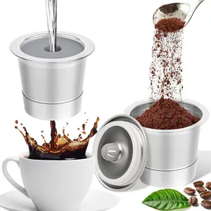 2 Pack Reusable K Cups for Keurig 1.0, Stainless Steel Refillable Coffee Pods, Metal K Cups Coffee Filters, Non-BPA & Durable Design