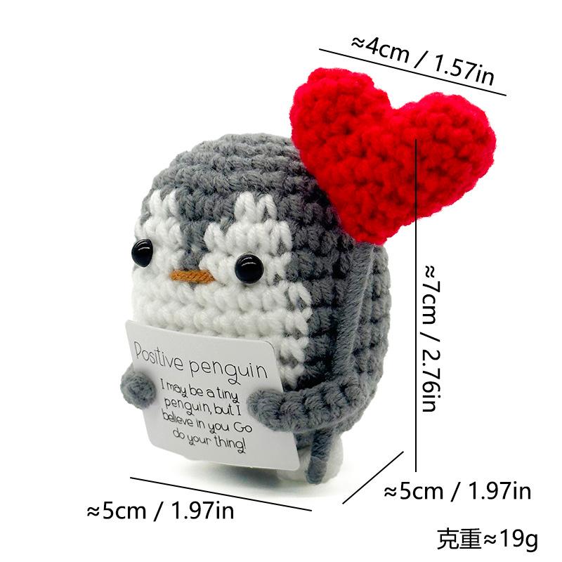 Fun & Cute Crochet Dolls Creative Knitted Ornaments Playful Desk Decor Pieces for Boyfriend Meaningful Women Empowerment Plush Toys Spread Positivity Funny Cheer-Up Gift | Great for BFFs, Lovers & Kids' Valentine Exchanges  awe struck crochet