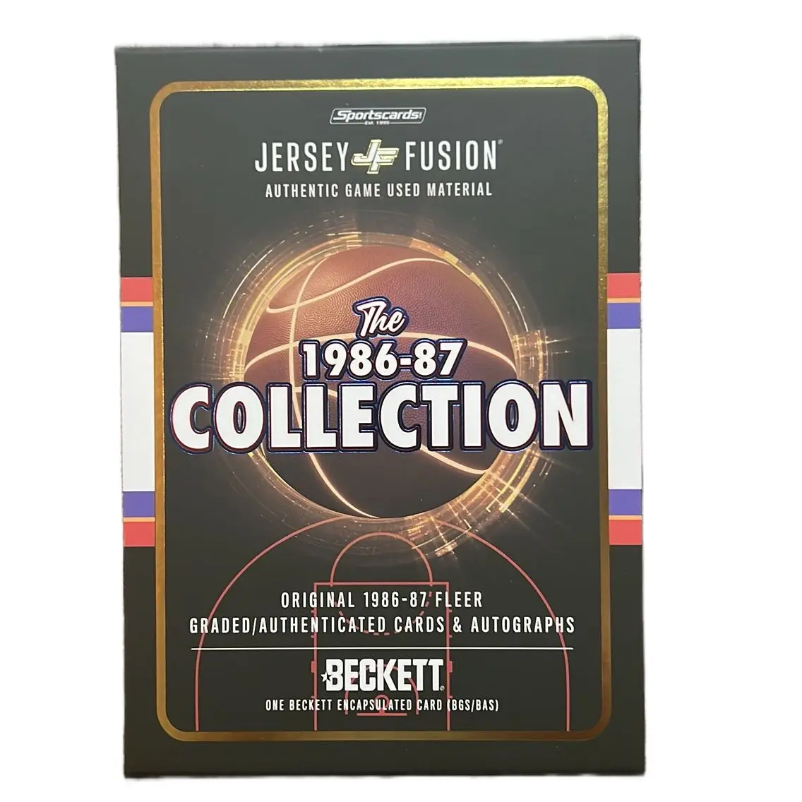 1986-87 NBA Fleer Jersey Fusion Hobby Box - 1 Autographed/Memorabilia/Graded Card per Box - Look for On-Card Autographed Michael Jordan Rookies