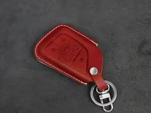 Leather Key Fob Case for Corvette [1] - Italian Veg-Tanned Leather