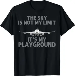 Cotton Gift Tee Funny Pilot Design For Men Women Aviation Airplane Pilot T-Shirt all streetwear