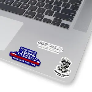 The Wreck of the Edmund Fitzgerald by Gordon Lightfoot Absolutely Wrecks Me Sticker Decal for Laptop Water Bottle Car November 10th 1975 Durable Vinyl with 3M Glue Glossy Finish