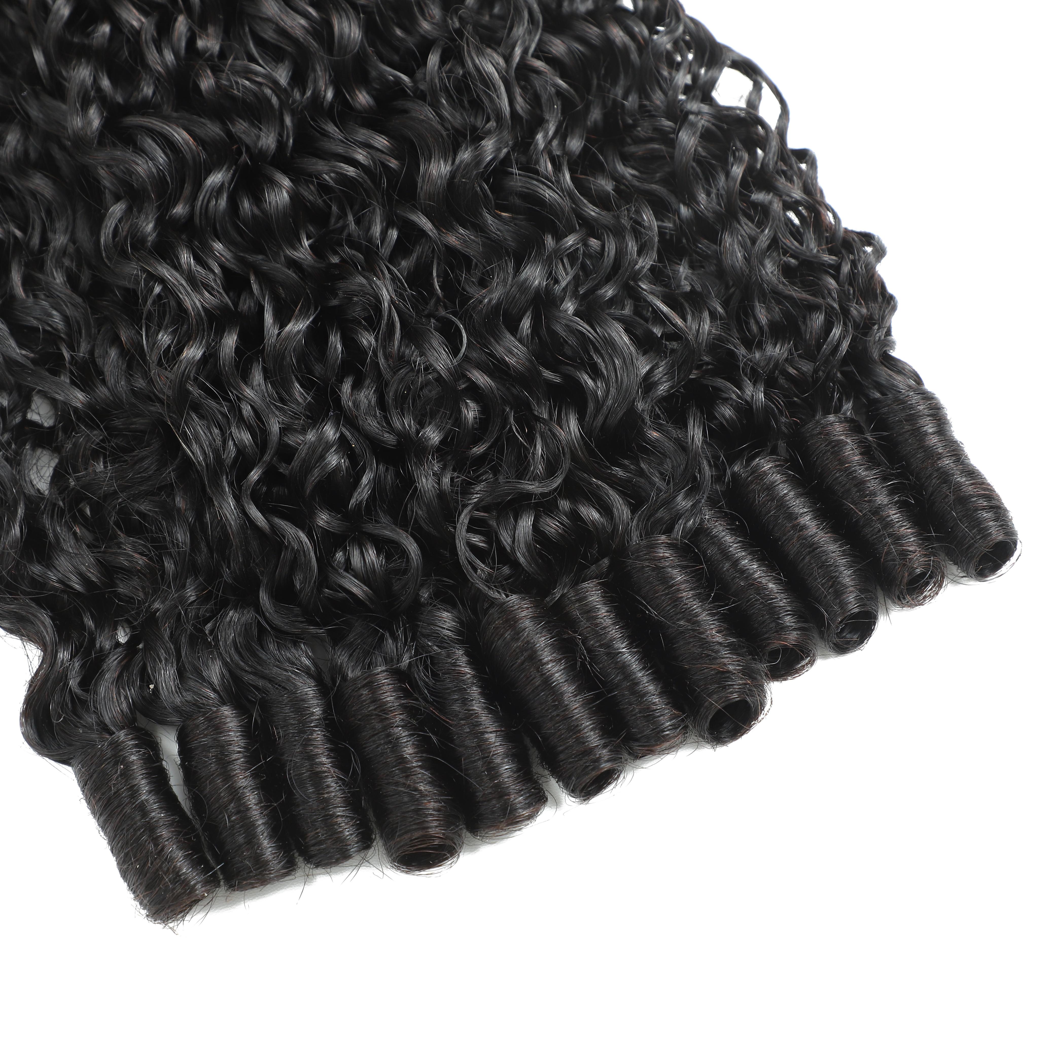 Karlami Loose Deep Wave 3/4  Bundles Human Hair Body Wave 12A Unprocessed Brazilian Virgin Hair Straight Bundles Human Hair Deep Wave Burmese Curly Bundles  with 5x5 Closure Human Hair Bundles for Women Natural Black Tangle Free