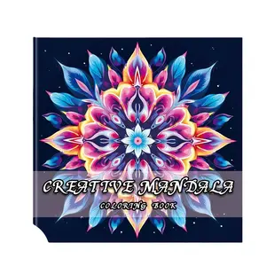 Creative Mandala Coloring Book, 24 Pages, Perfect Gift for Adults, Kids, Teens, Christmas, New Year, Valentine's Day, Parties, Friends, Family
