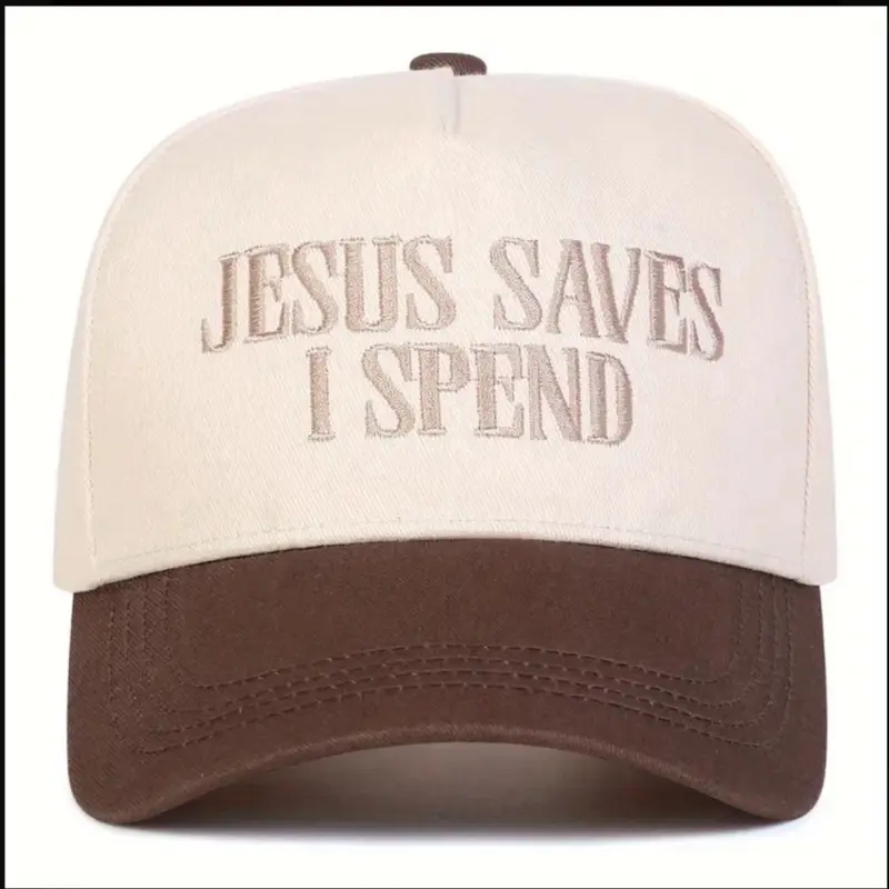 Jesus saves I spend hat