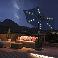 【HY11L-No Base】Solar LED Lamp Beads-Navy-7.5ft