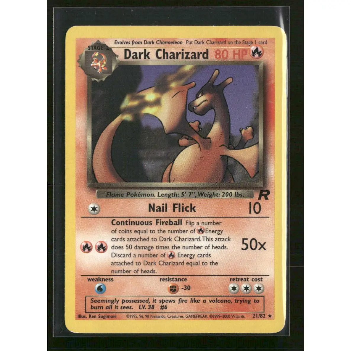 Team Rocket Dark Charizard (21) Unlimited #21/82